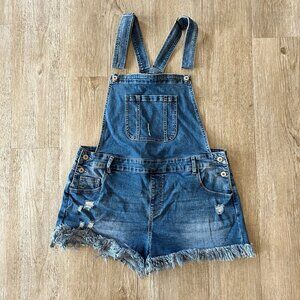 Womens Jeans Shorts Overalls - XL